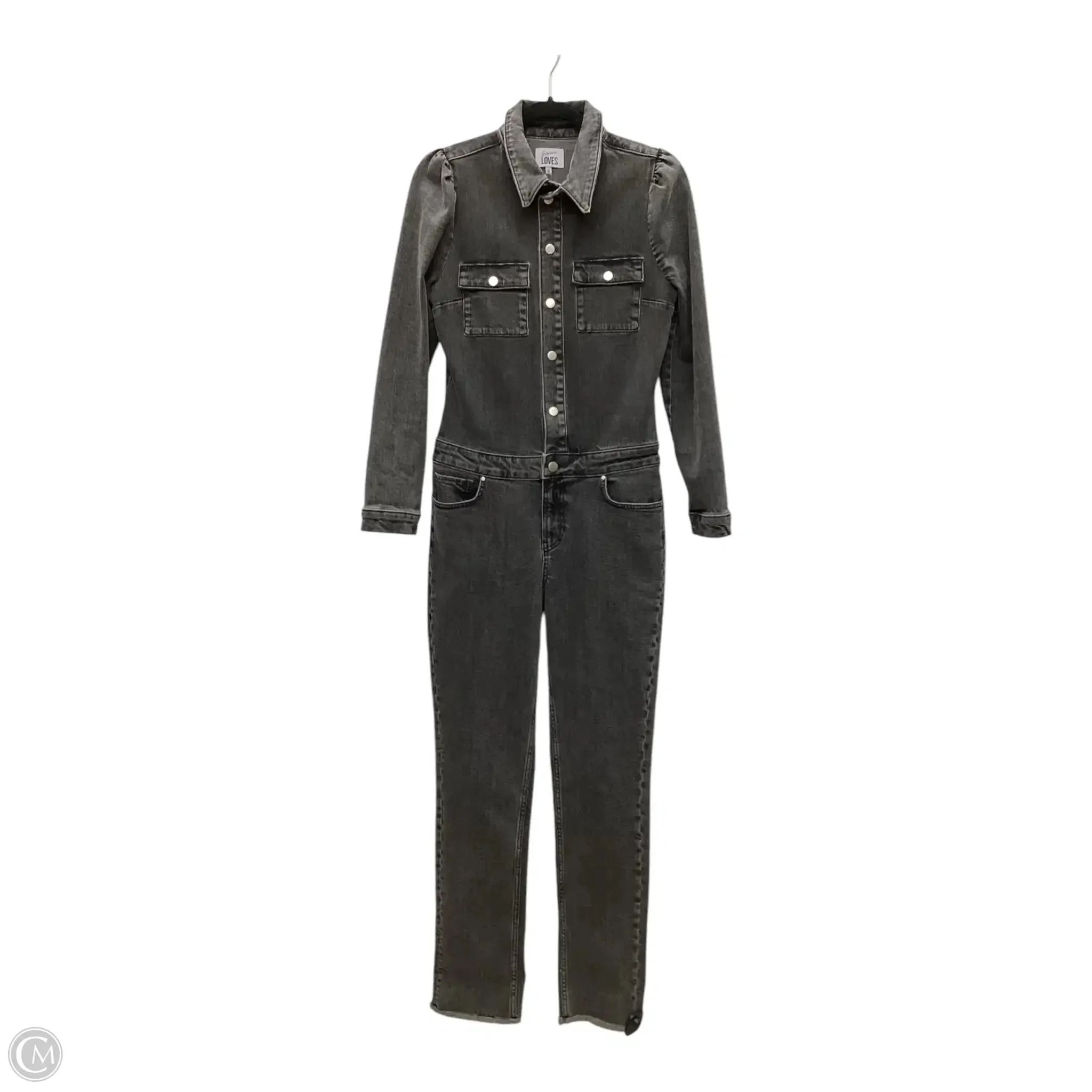 Jumpsuit By Cmc In Black Denim, Size: 10