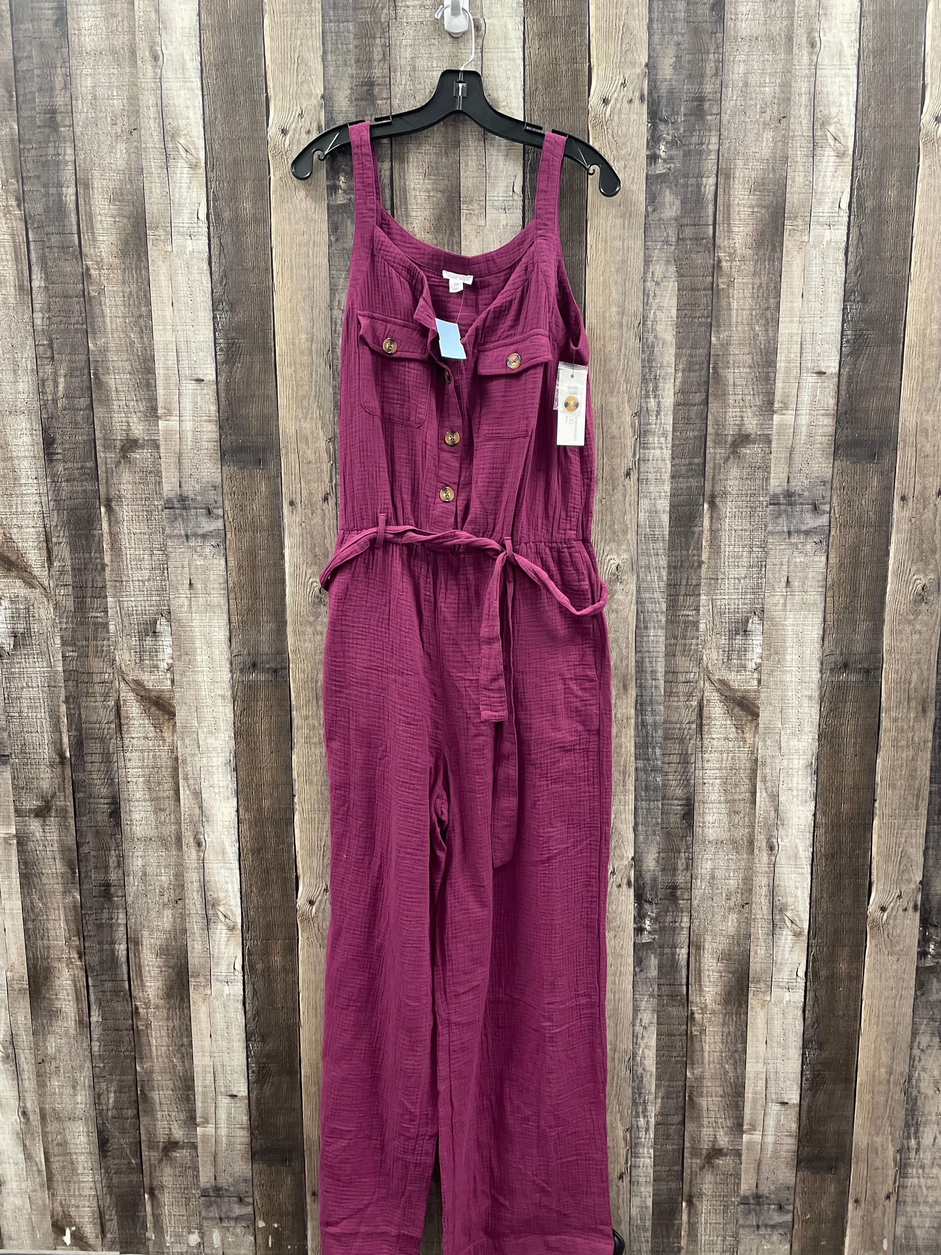 Jumpsuit By Cme In Maroon, Size: M