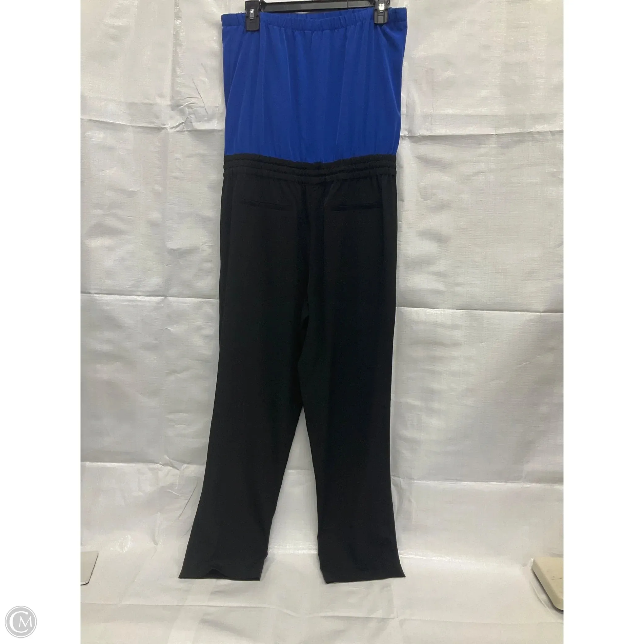 Jumpsuit By Express In Black & Blue, Size: S