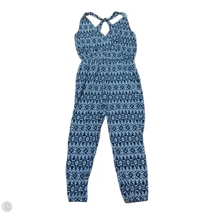 Jumpsuit By Loft In Blue & Cream, Size: Xs