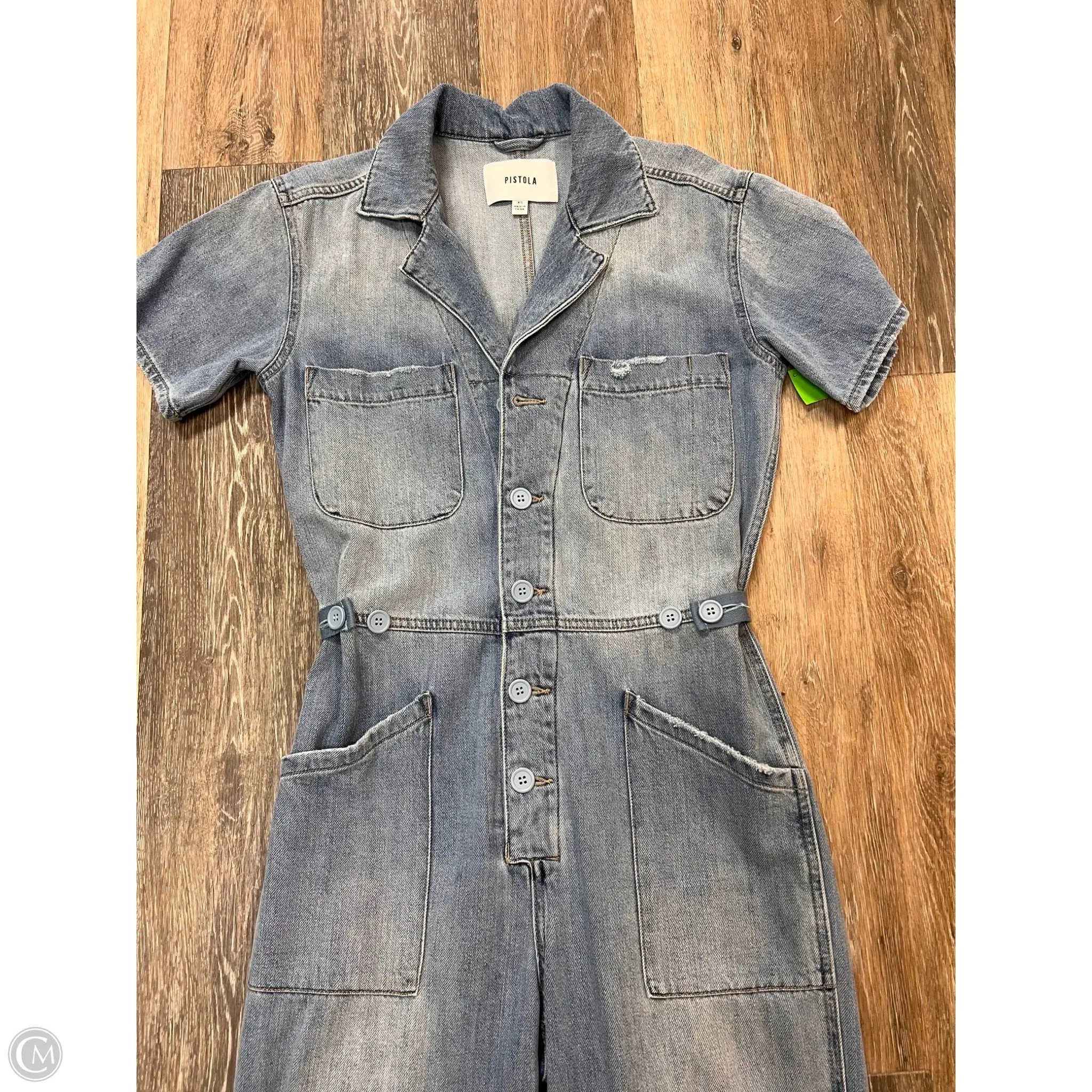 Jumpsuit By Pistola In Blue Denim, Size: Xs
