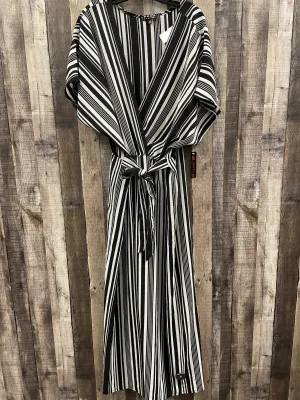 Jumpsuit By Poof In Black & White, Size: 2x
