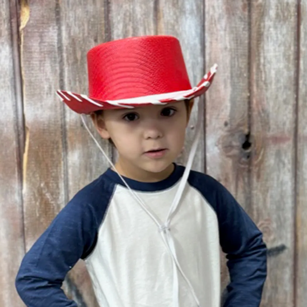 Kid's Red & White Woody Hat