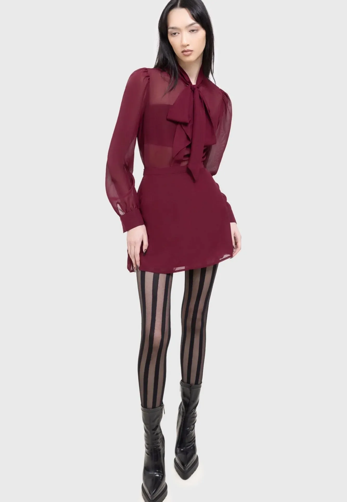 Killstar x Kihilist - Crimson Oracle Burgundy - Skirt