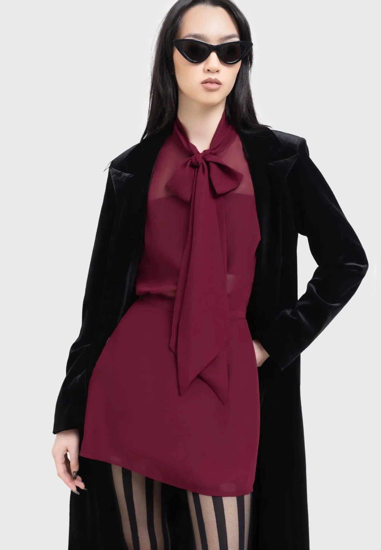 Killstar x Kihilist - Crimson Oracle Burgundy - Skirt