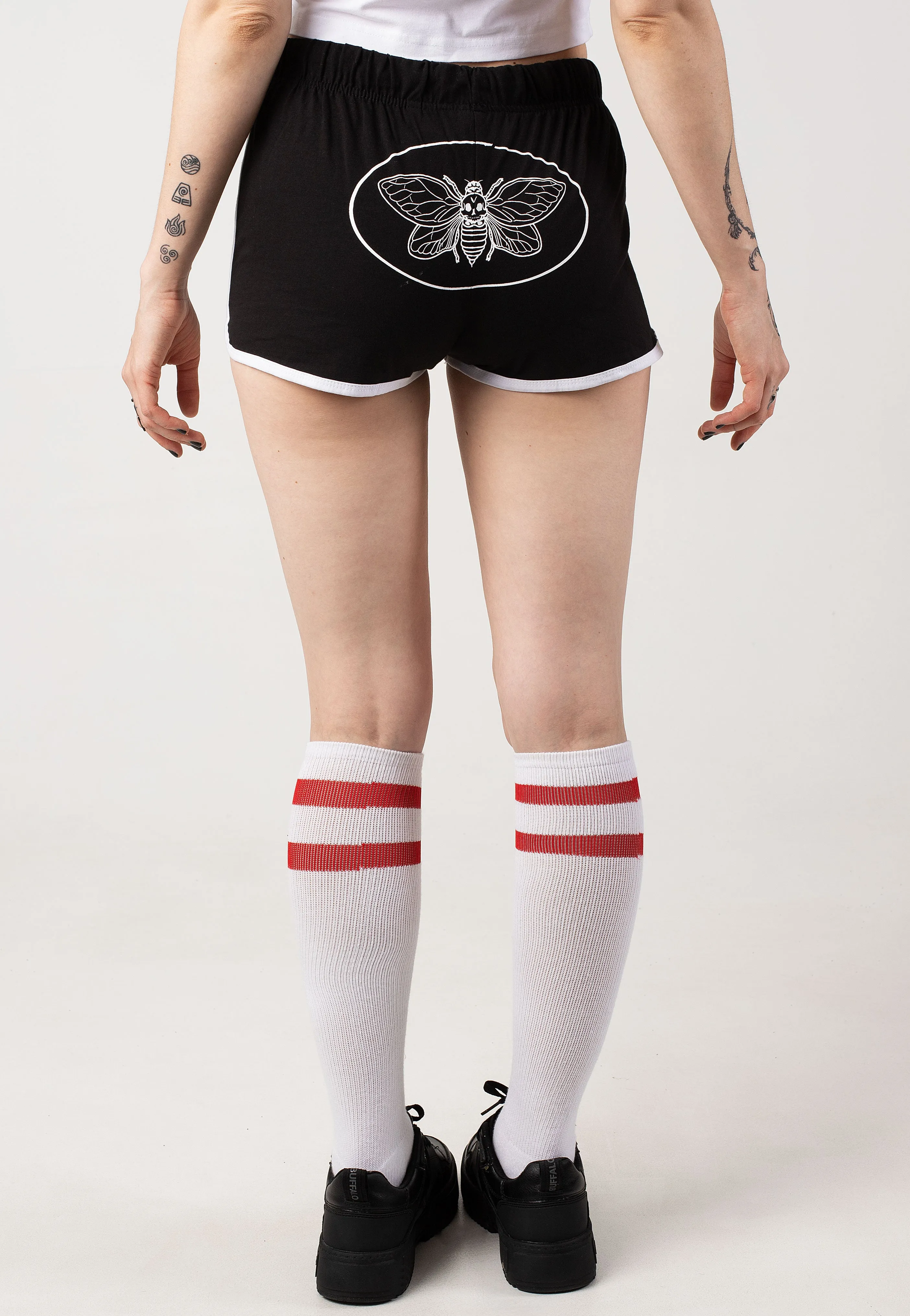 Landmvrks - Cicada Black/White - Hotpants