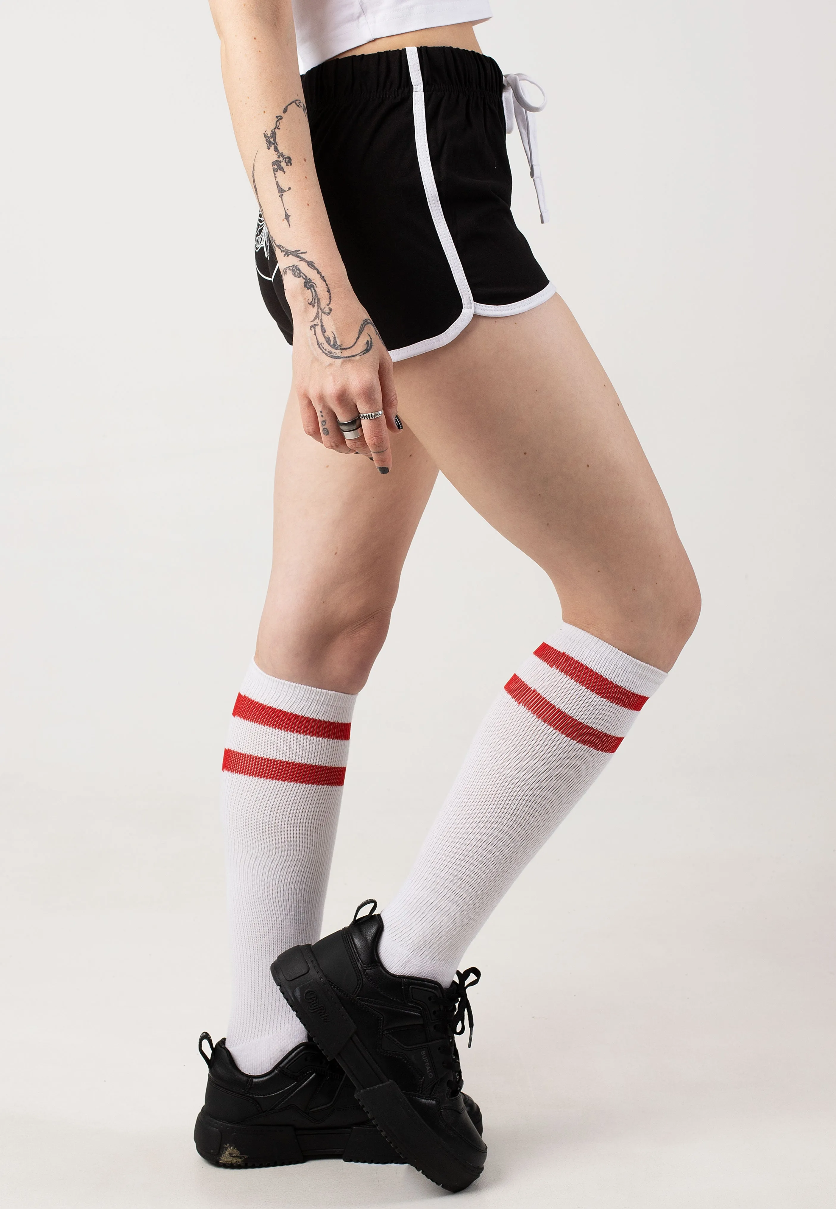 Landmvrks - Cicada Black/White - Hotpants
