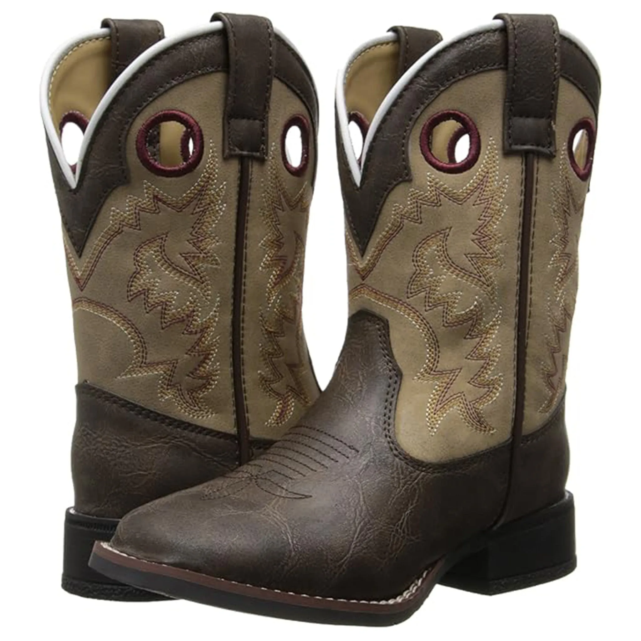 Laredo Kid's Collared Square Toe Boot