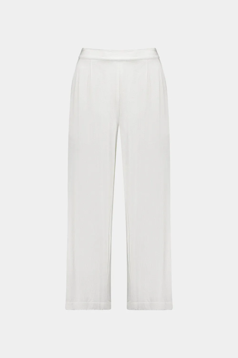Lemon Tree - Jimena Pant - LT909 - Cream Linen Mix - Frayed Edging - 50% off