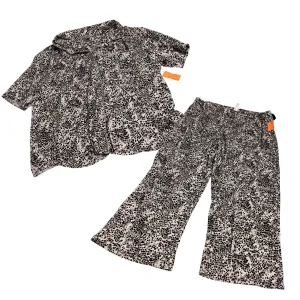 Lounge Set Pants By PJ Couture In Animal Print, Size: Xl