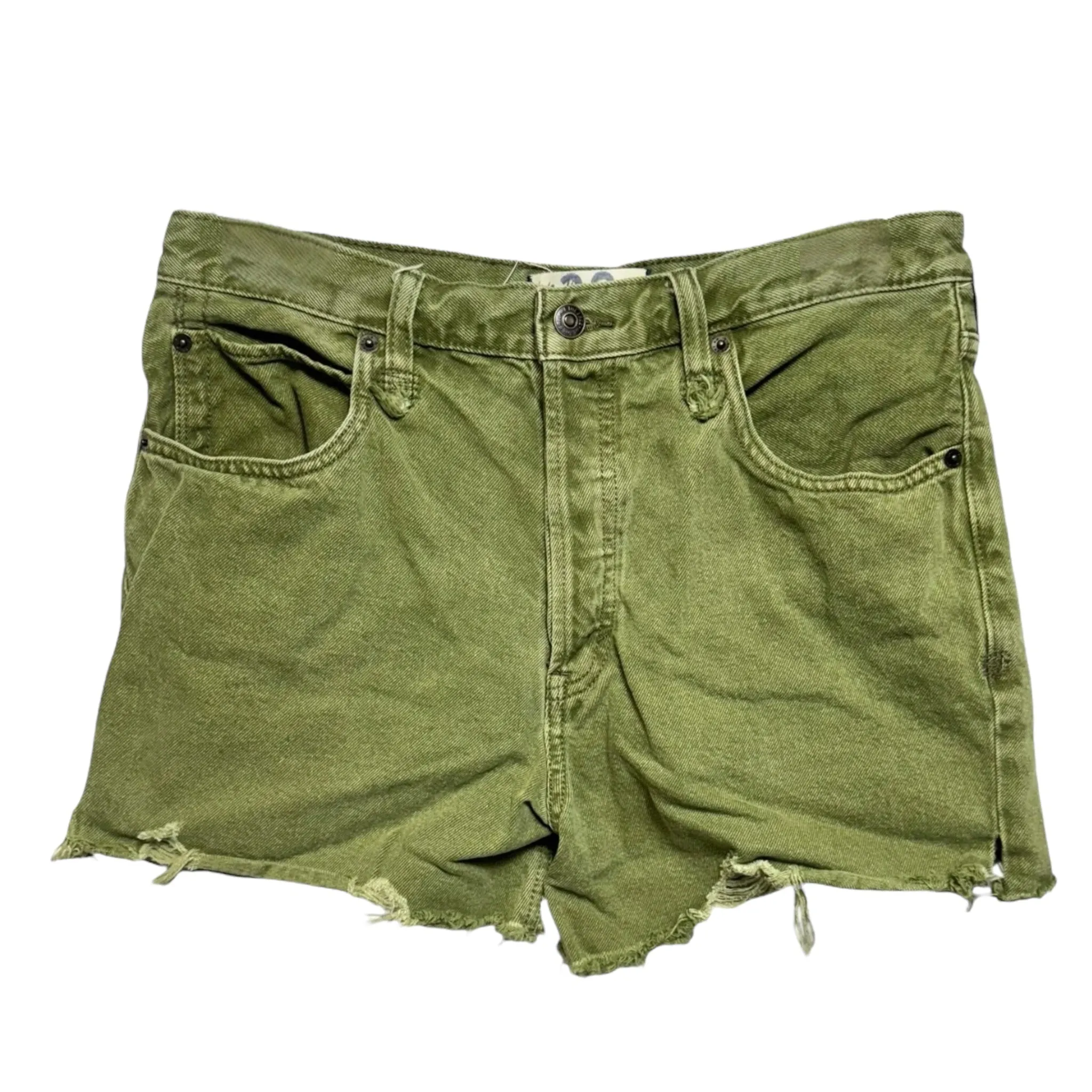 Makai Cut Off Denim Shorts By We The Free In Green, Size: 10