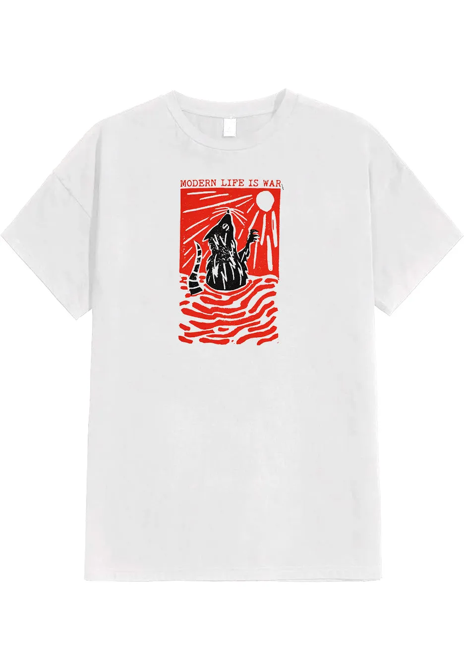 Modern Life Is War - Rat White - T-Shirt