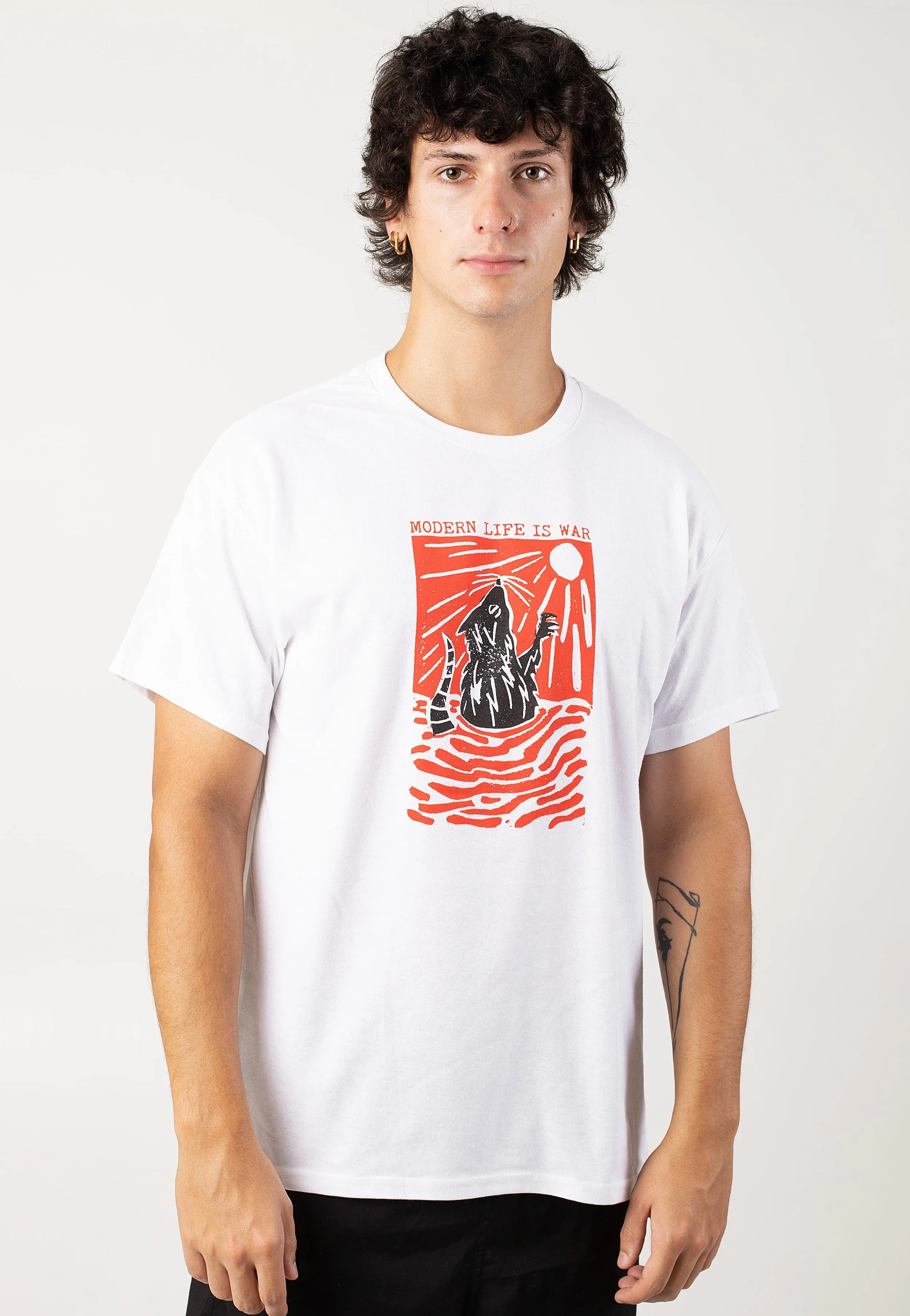 Modern Life Is War - Rat White - T-Shirt