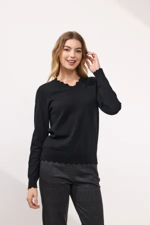 Newport - Ruby Merino Jumper - NP29197 - Black
