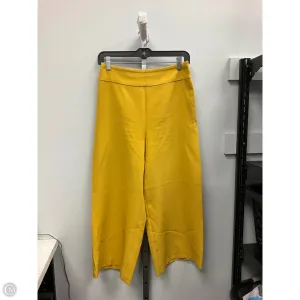 Pants Cropped By Express In Yellow, Size: 6