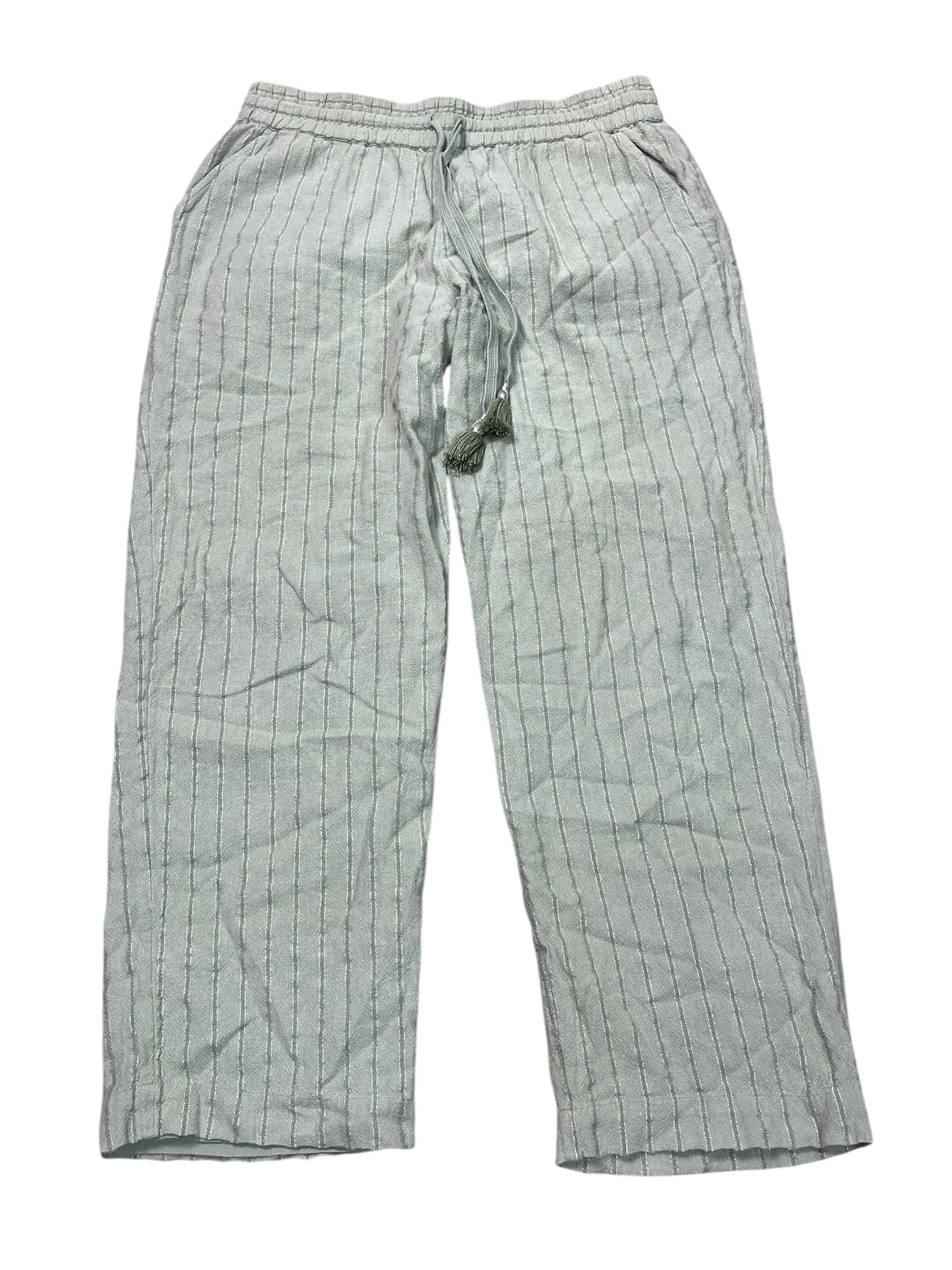 Pants Linen By Soft Surroundings In Green, Size:M