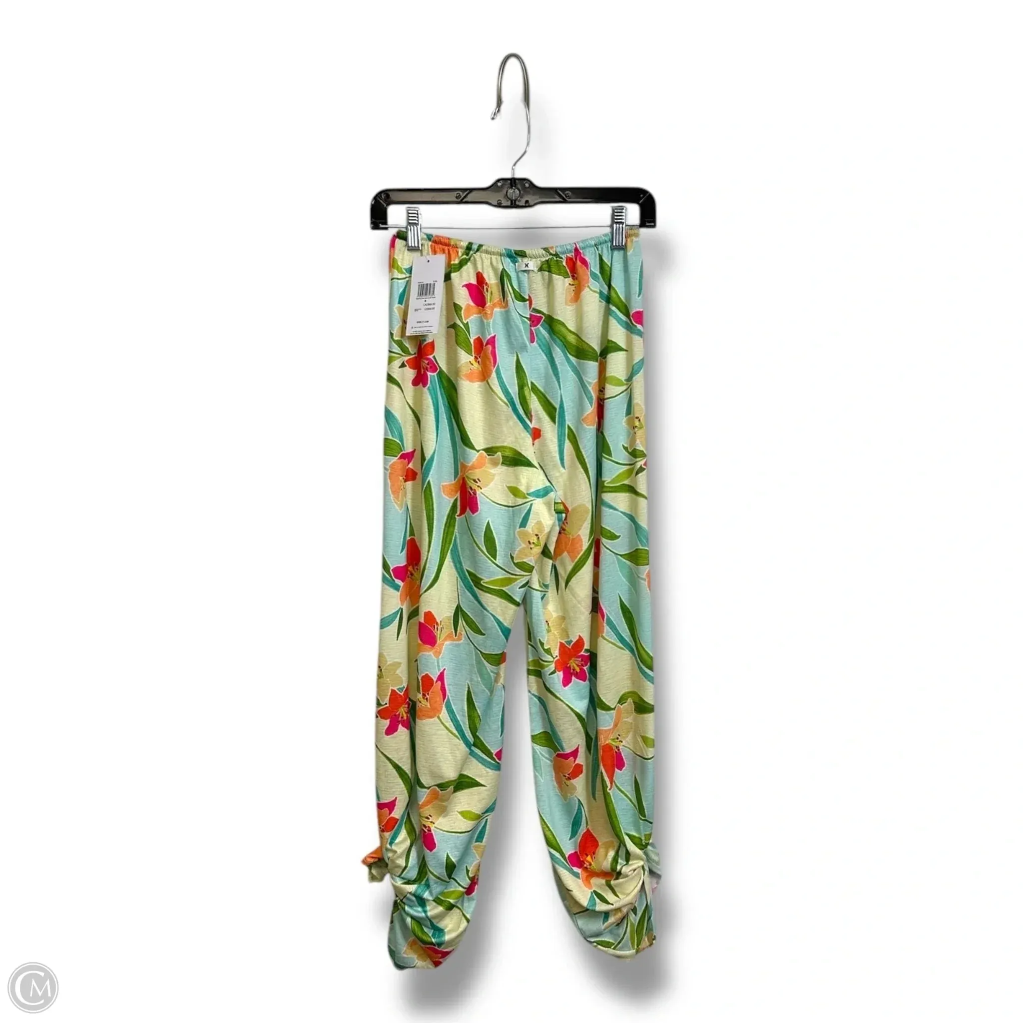 Pants Lounge By Clothes Mentor In Tropical Print, Size: S