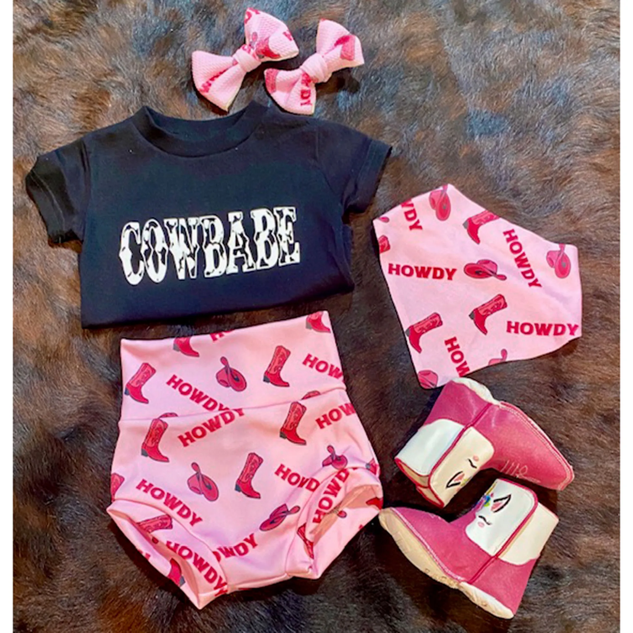 Pink Howdy Bummies