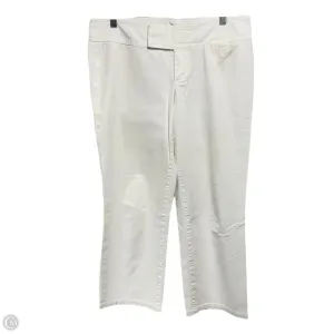 Preppy Palm Beach Fit Pants Designer By Lilly Pulitzer In White, Size: 6