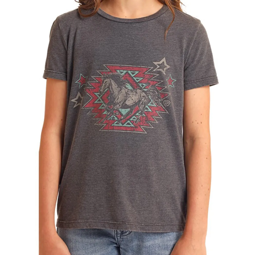 Rock & Roll Girls Southwest Horse Tee