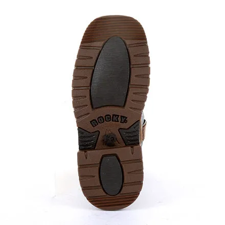 Rocky Big Kid's Brown and Blue Square Toe Boot