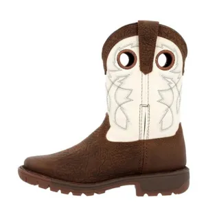 Rocky Kid's Brown & Off-White Boots