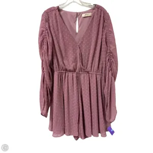 Romper By Clothes Mentor In Pink, Size: S