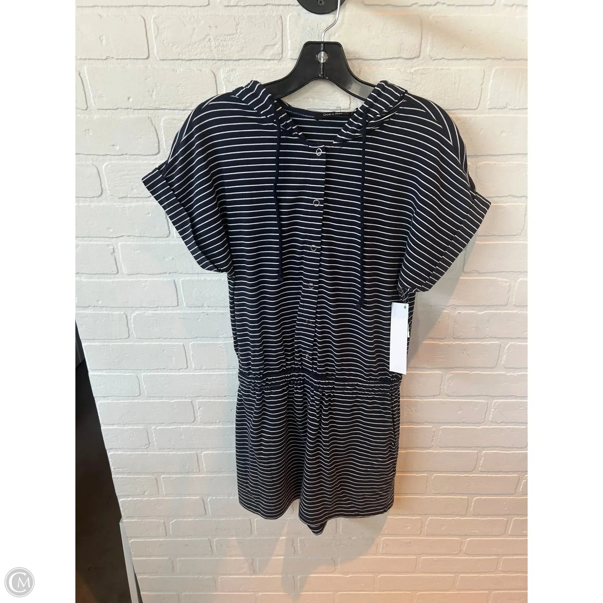 Romper By Doe & Rae In Blue & White, Size: S