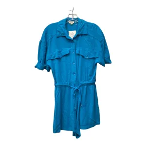 Romper By Elan In Blue, Size:S