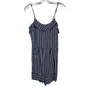 Romper By Loft In Blue & White, Size:0