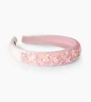 Rose Shadow Velvet Puff Headband -Hatley