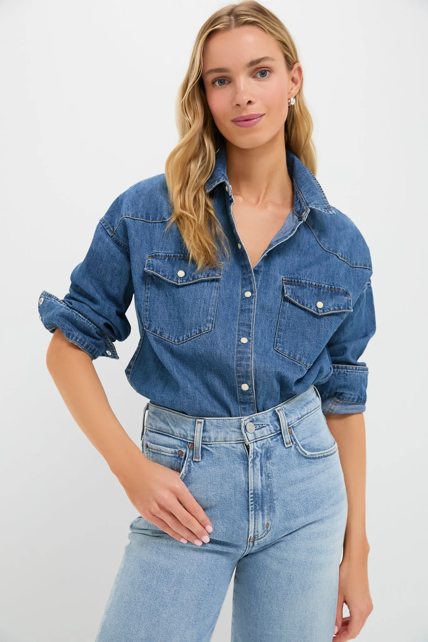 Santa Fe Wash Western Denim Shirt