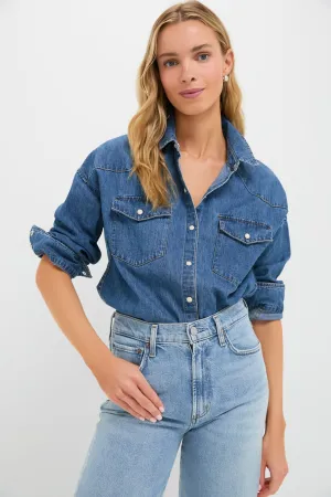 Santa Fe Wash Western Denim Shirt