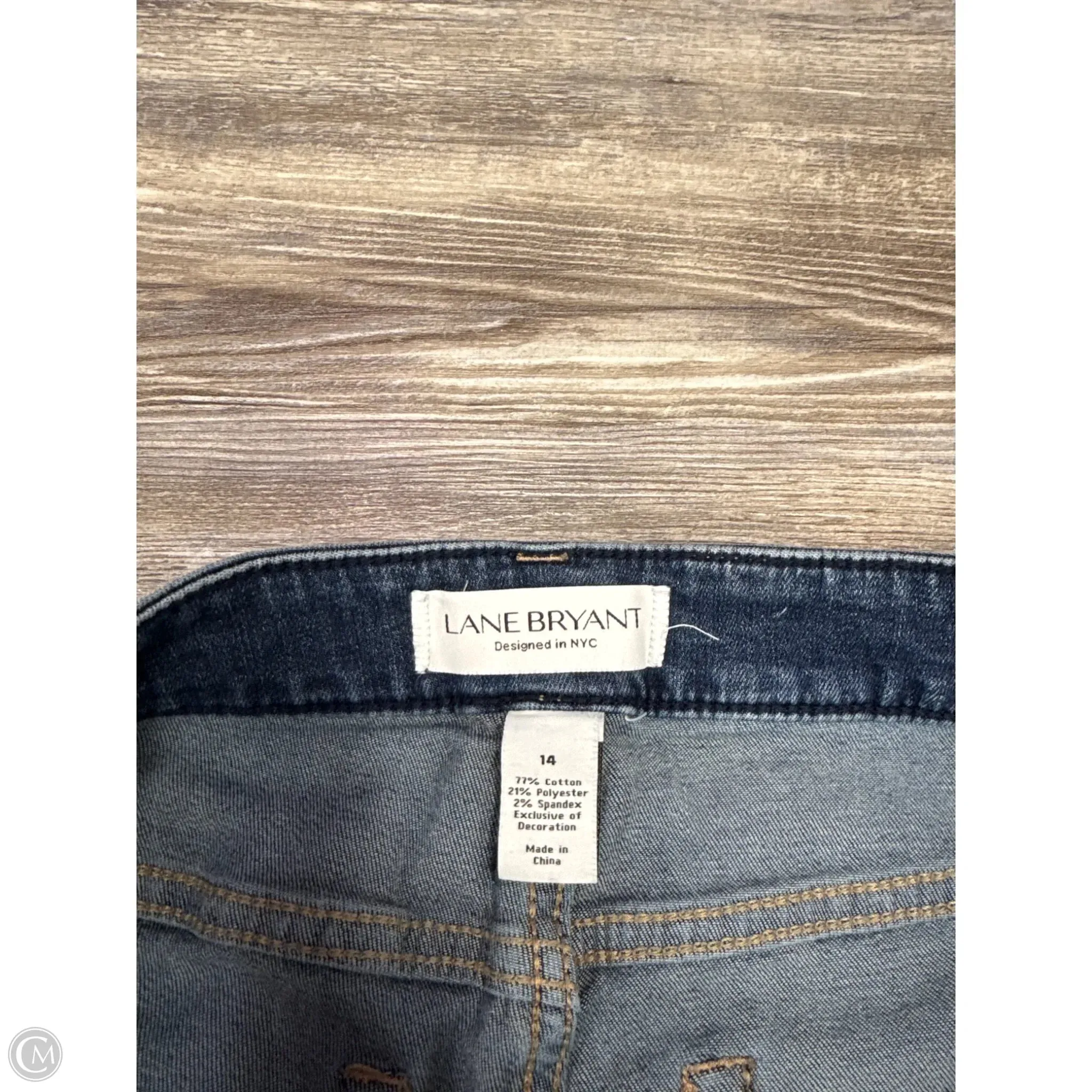 Shorts By Lane Bryant In Blue Denim, Size: 14