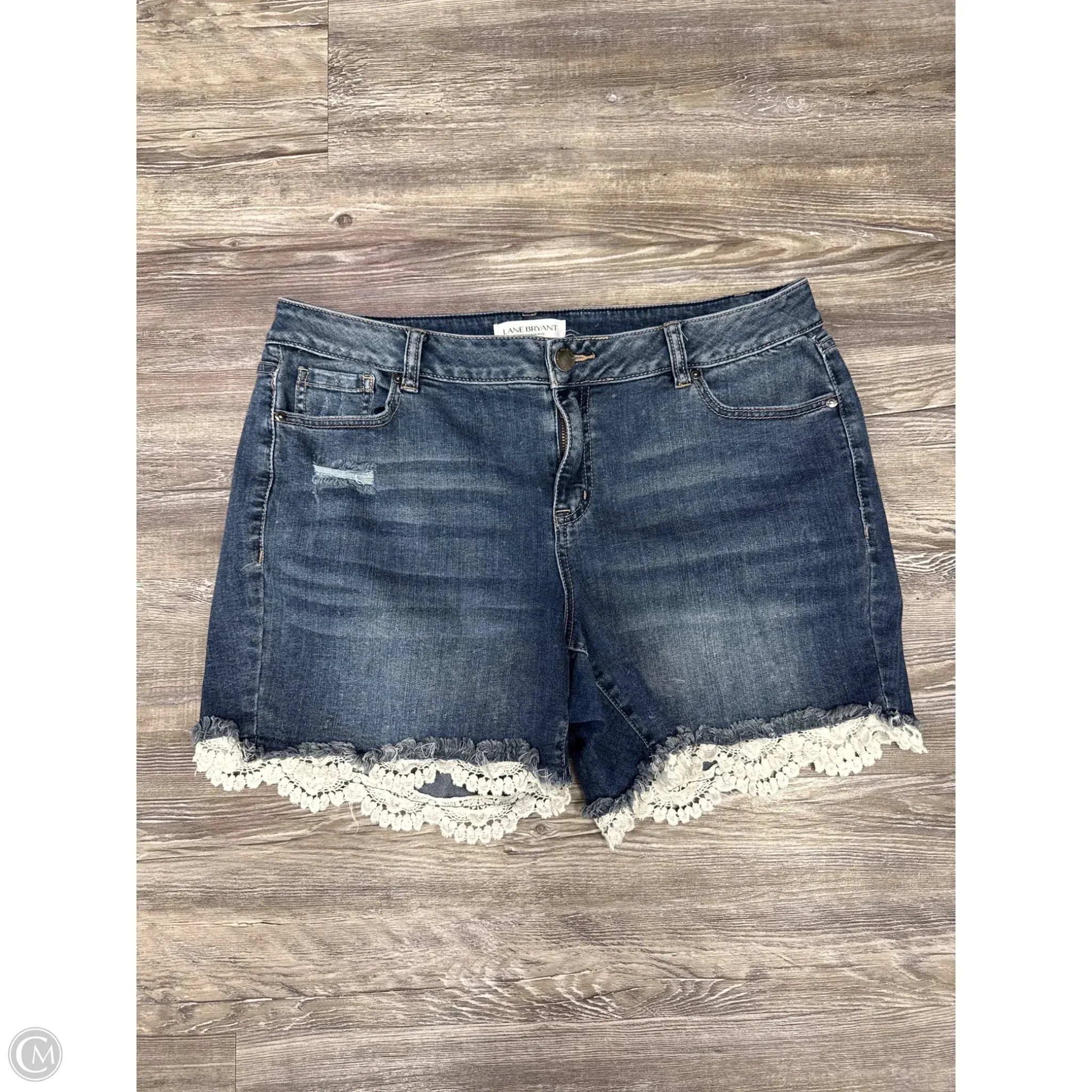 Shorts By Lane Bryant In Blue Denim, Size: 14
