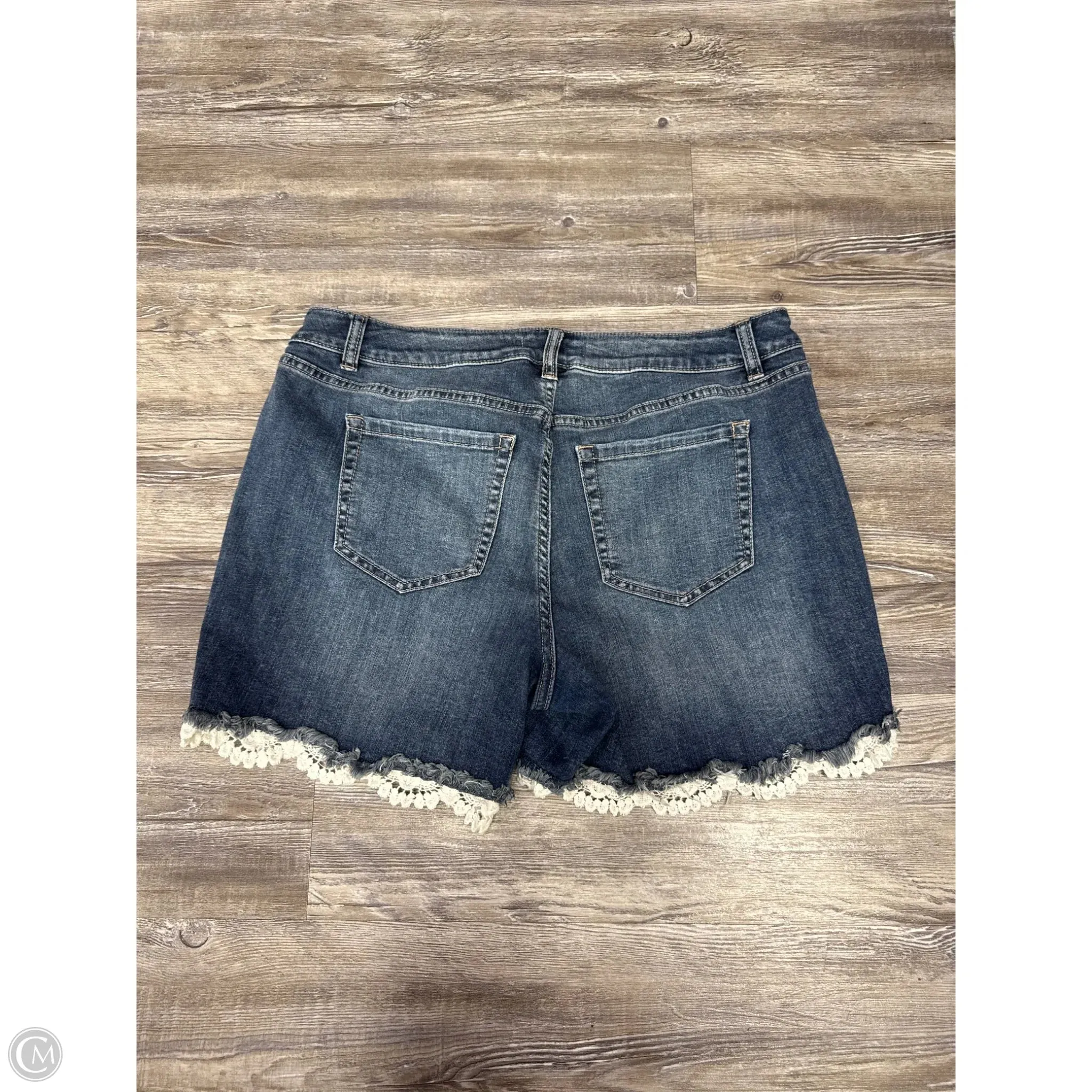 Shorts By Lane Bryant In Blue Denim, Size: 14
