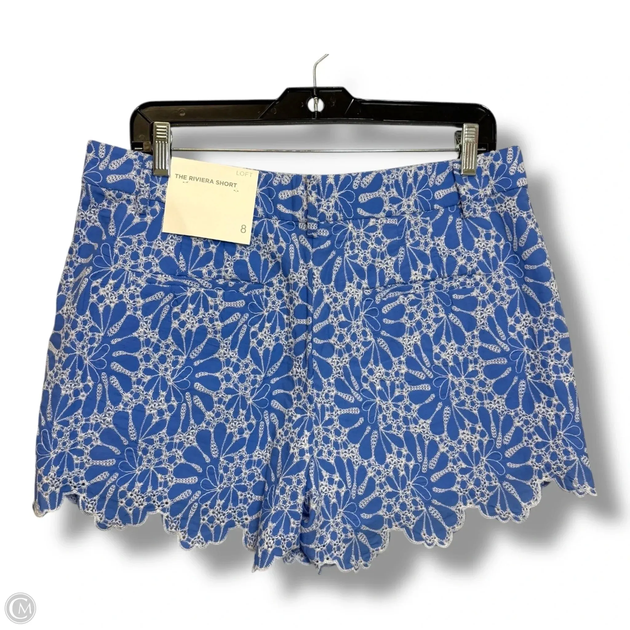 Shorts By Loft In Blue & White, Size: 8