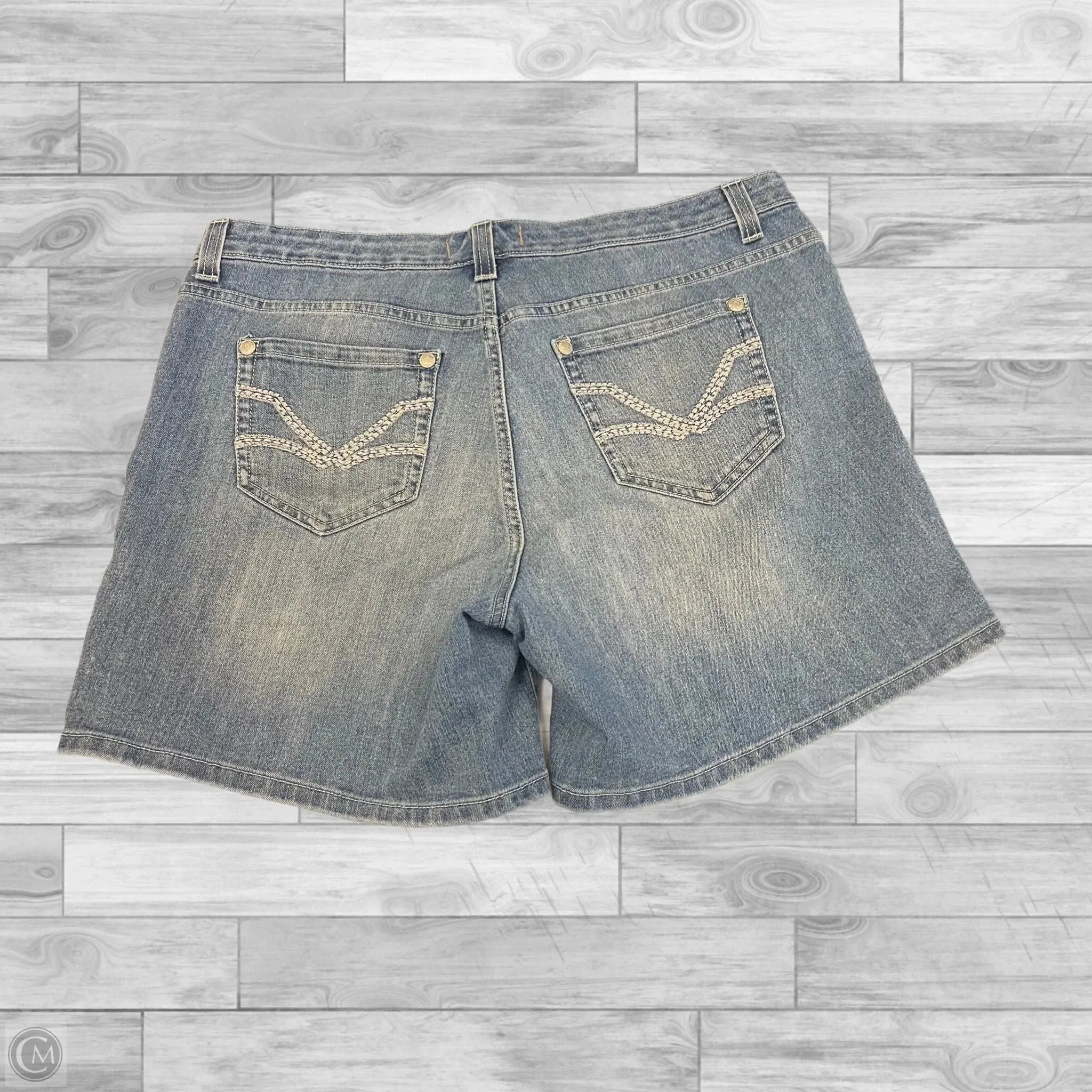 Shorts By Nine West In Blue Denim, Size: 14