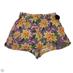Shorts Designer By Farm Rio In Purple & Yellow, Size: Xs