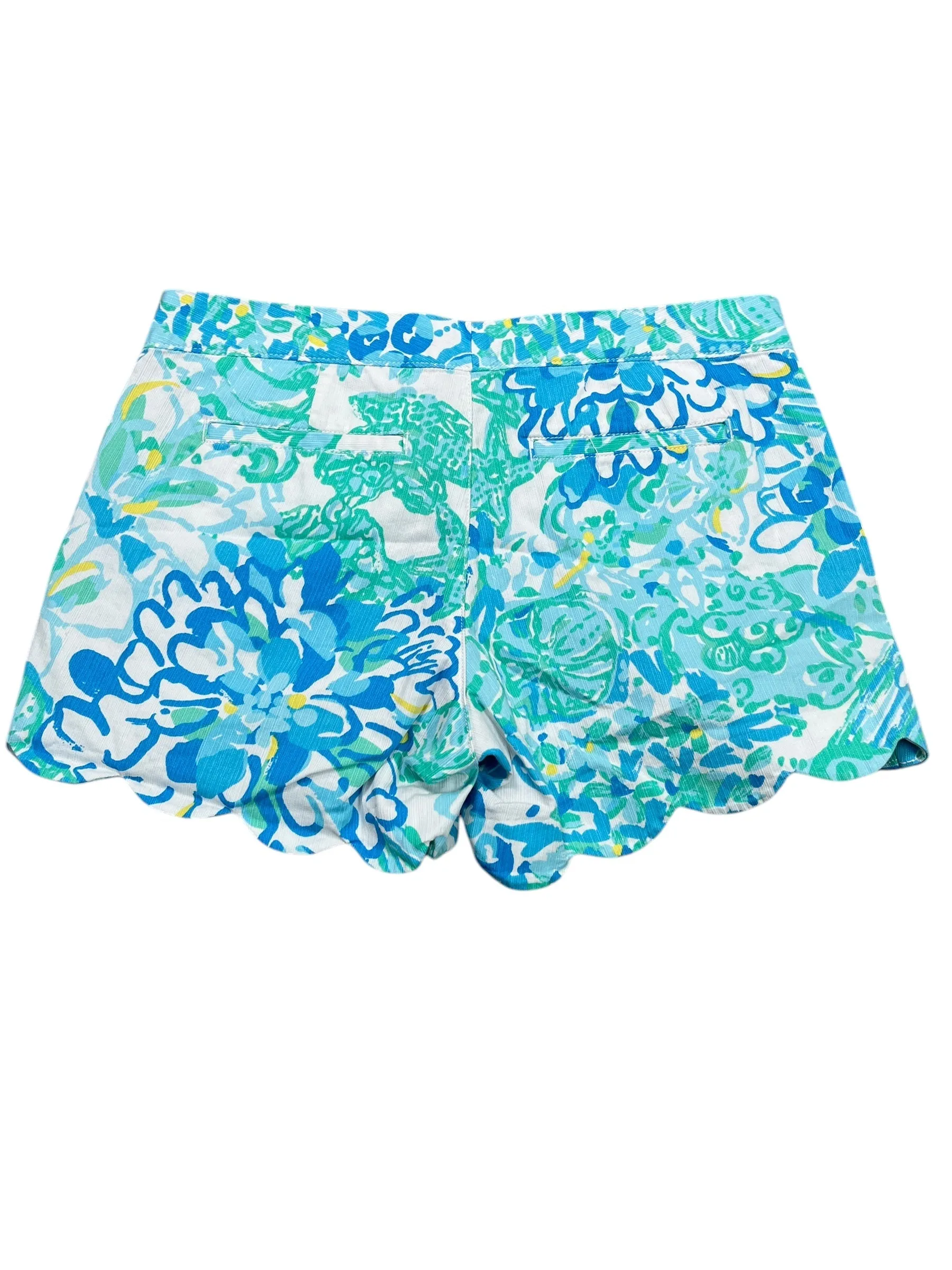 Shorts Designer By Lilly Pulitzer In Blue & White, Size:S