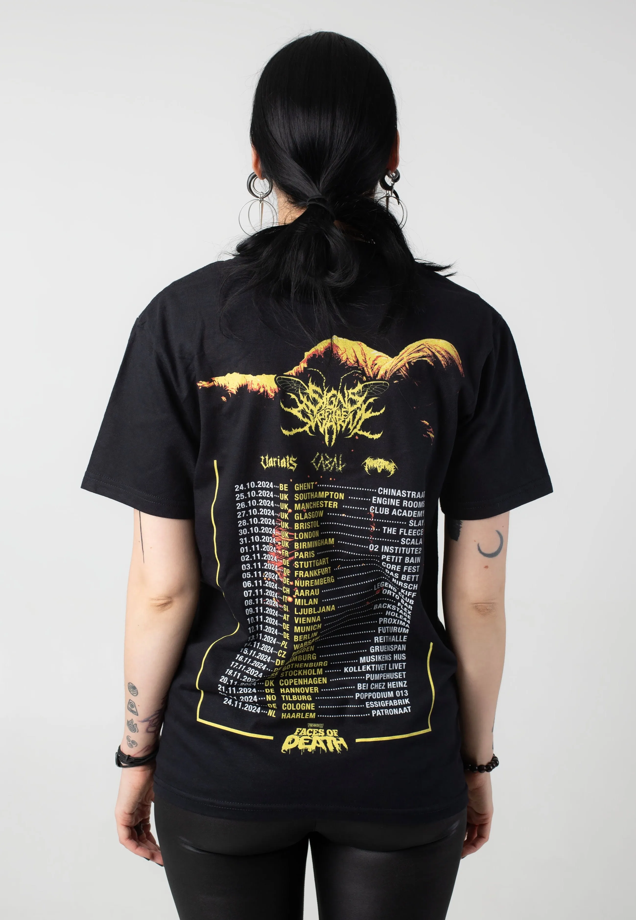 Signs Of The Swarm - Literal Faces of Death 2024 Tour - T-Shirt
