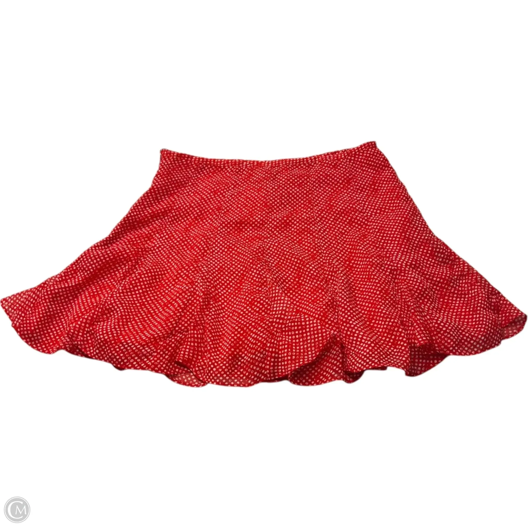Skort By Dress Forum In Red & White, Size: S