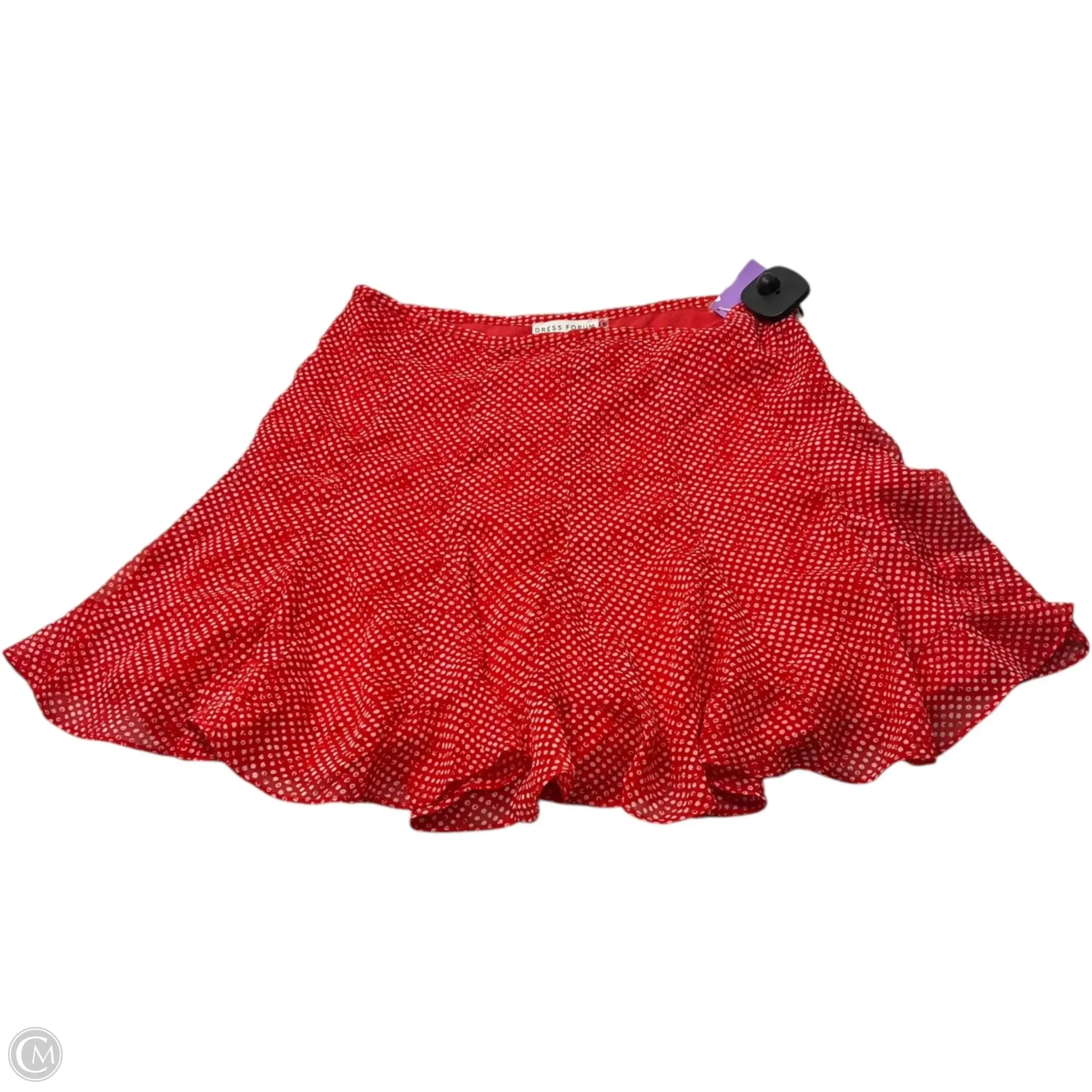 Skort By Dress Forum In Red & White, Size: S