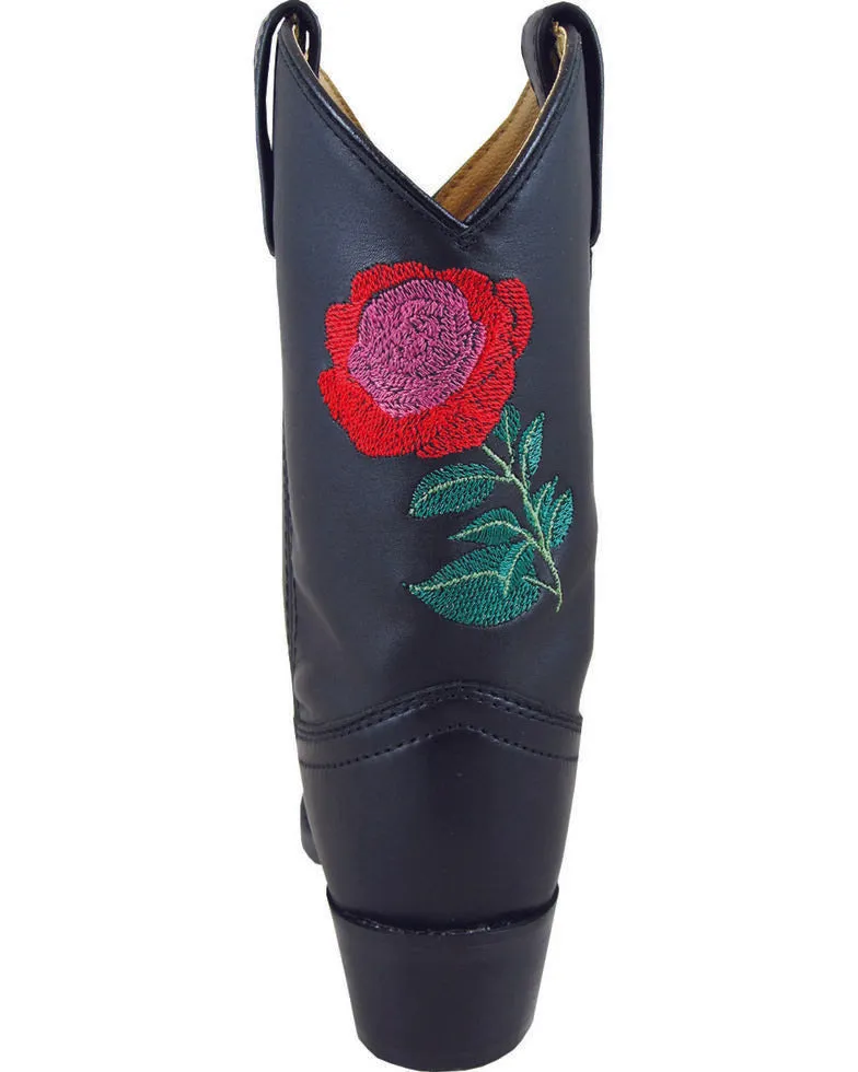 Smoky Mountain Kid's Black Rosalito Snip Toe Boots