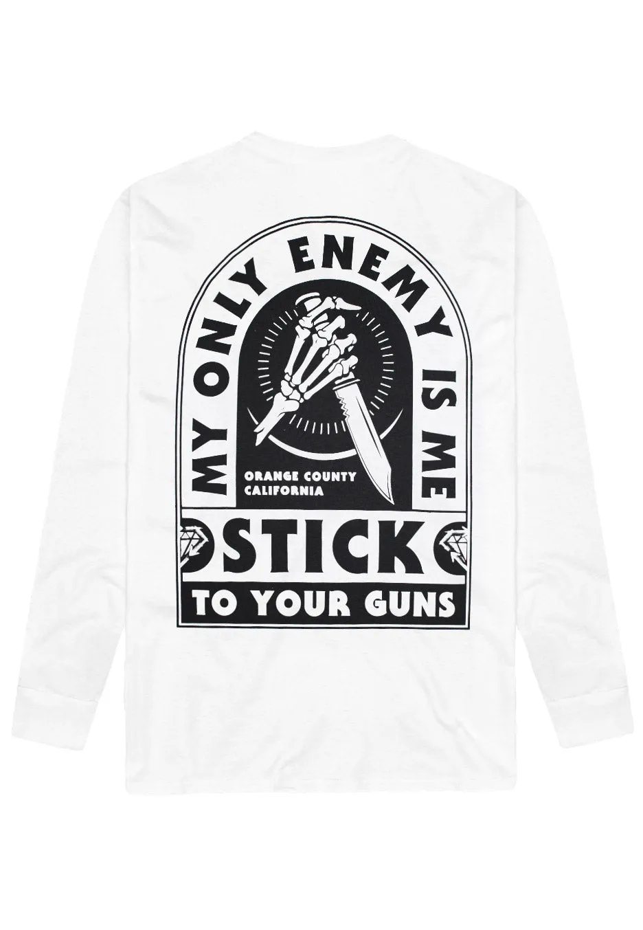 Stick To Your Guns - Enemy White - Longsleeve