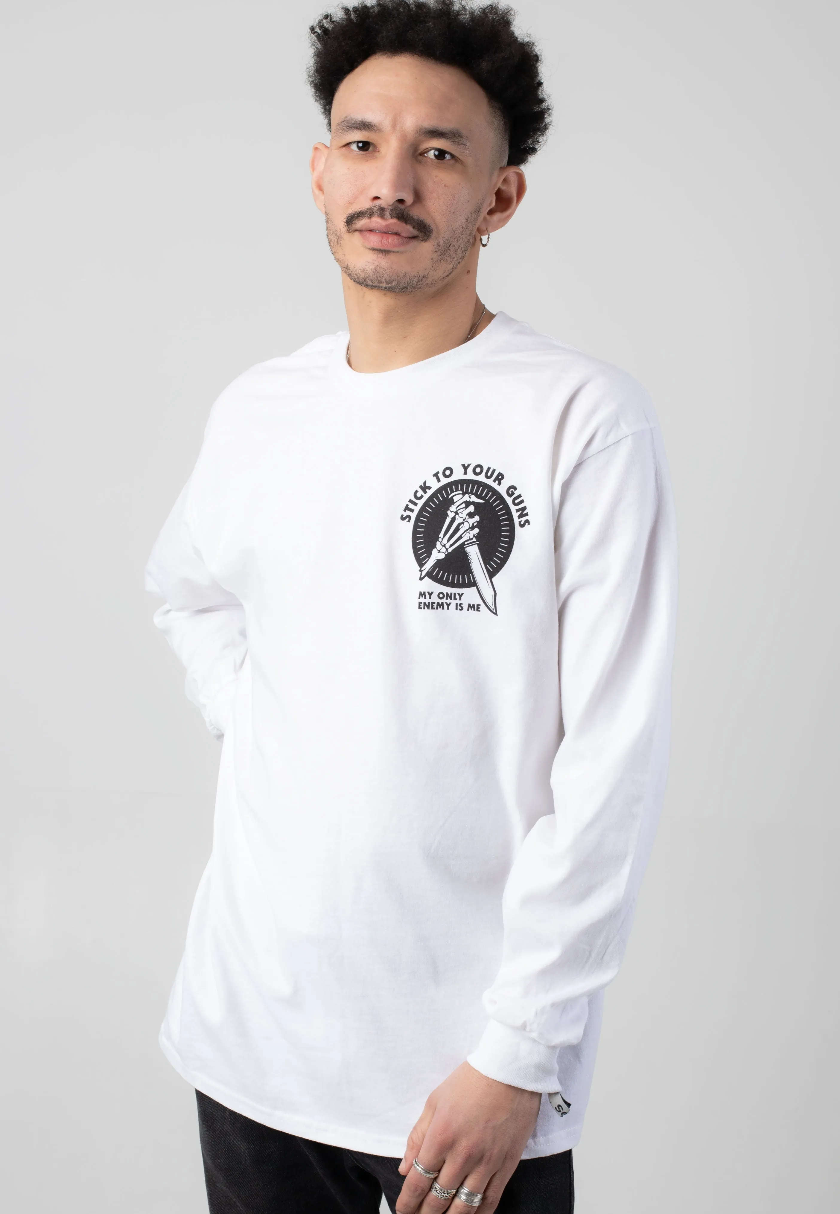 Stick To Your Guns - Enemy White - Longsleeve