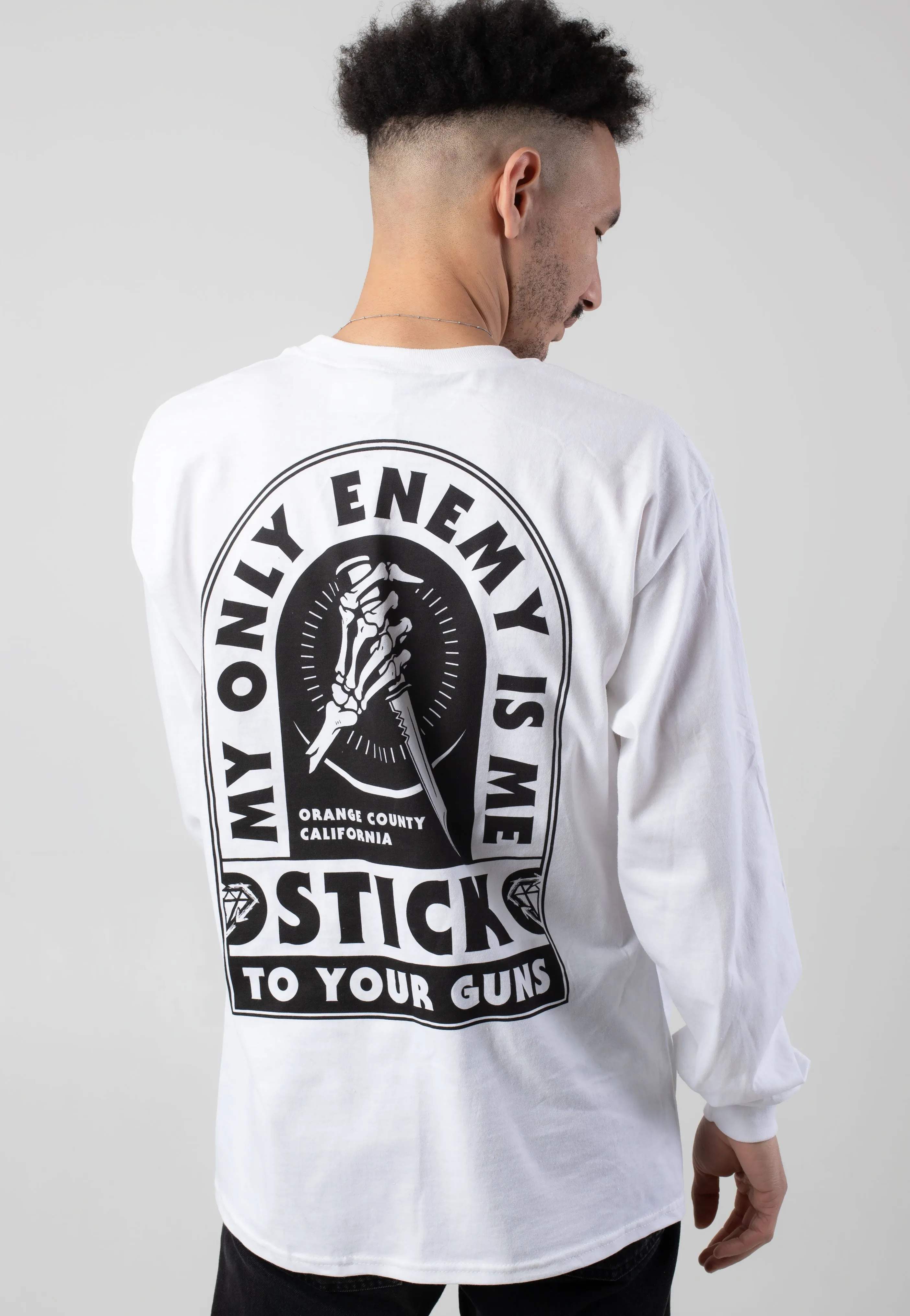 Stick To Your Guns - Enemy White - Longsleeve
