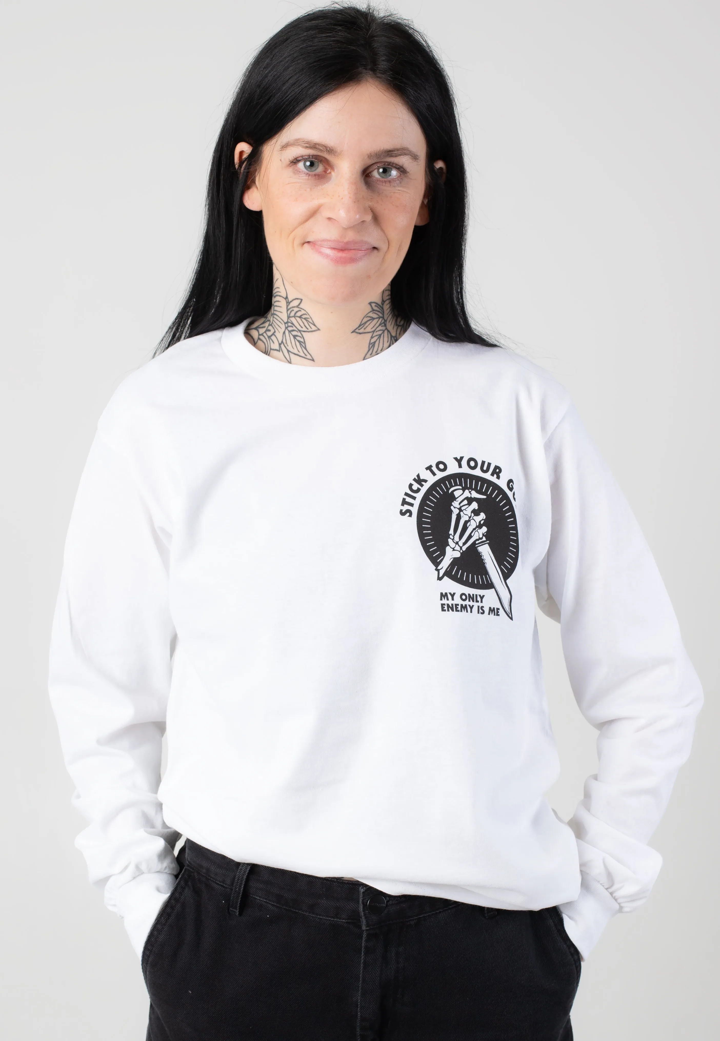Stick To Your Guns - Enemy White - Longsleeve