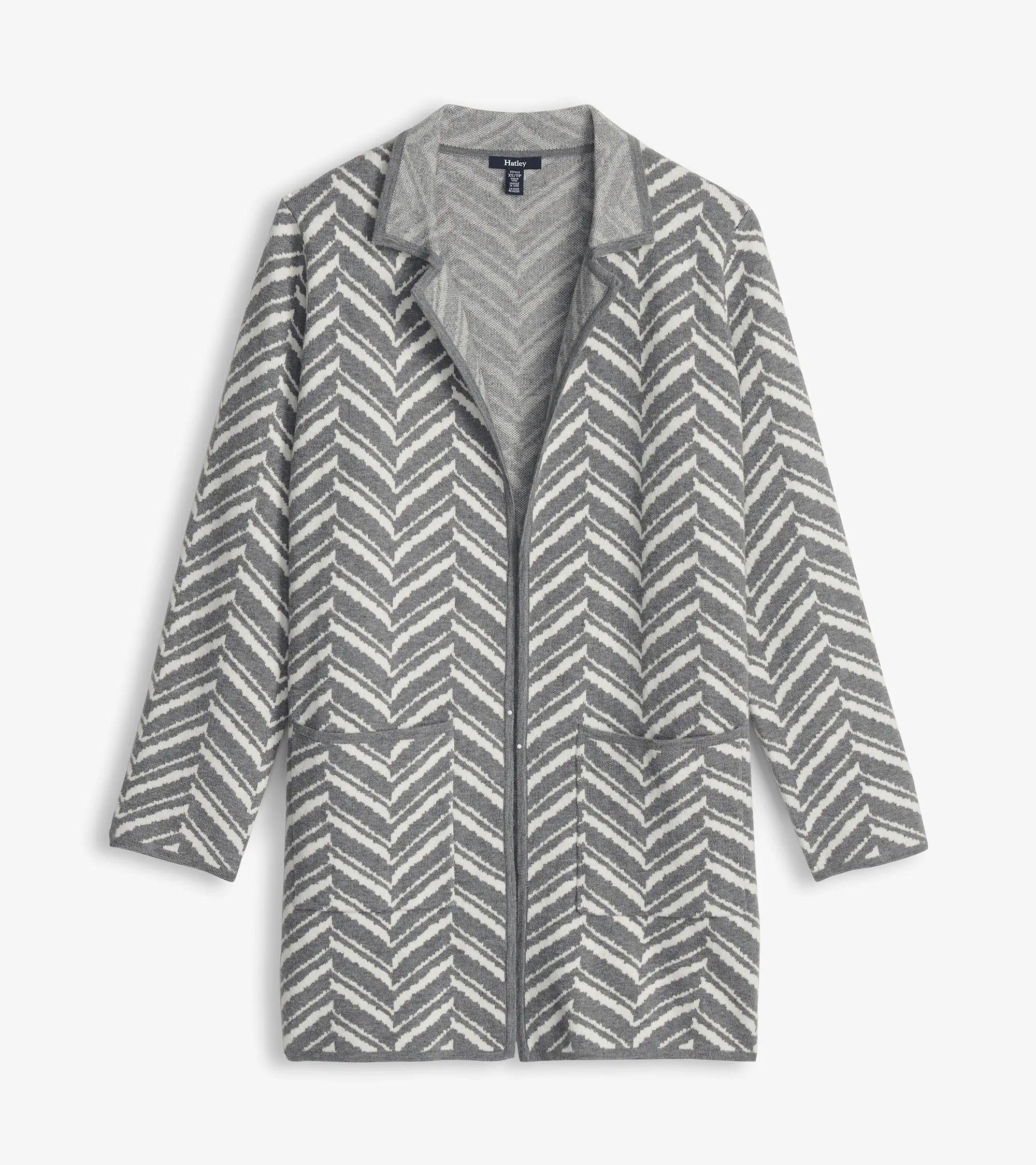 Sweater Blazer - Grey Chevron -Hatley