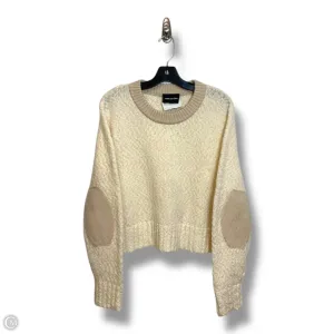 Sweater By Clothes Mentor In Cream, Size: M